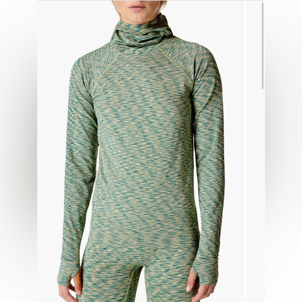 NWT Sweaty Betty Space Dye Hoodie Terrain Green size S - Picture 8 of 11